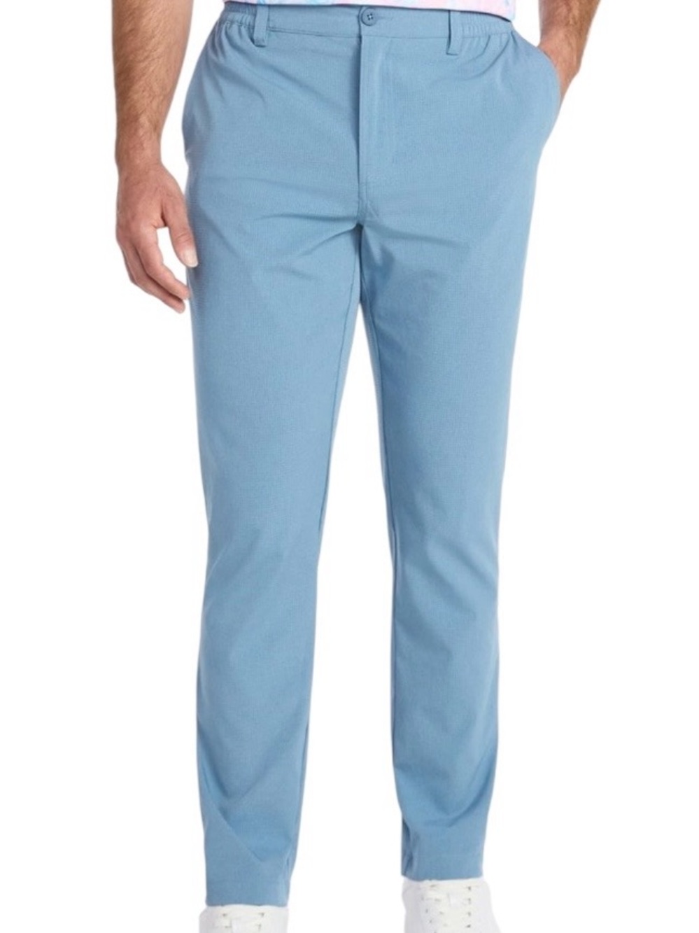 Birdie Bound Golf Pants Men's L Windward Blue Athletic Taper Comfort Waist